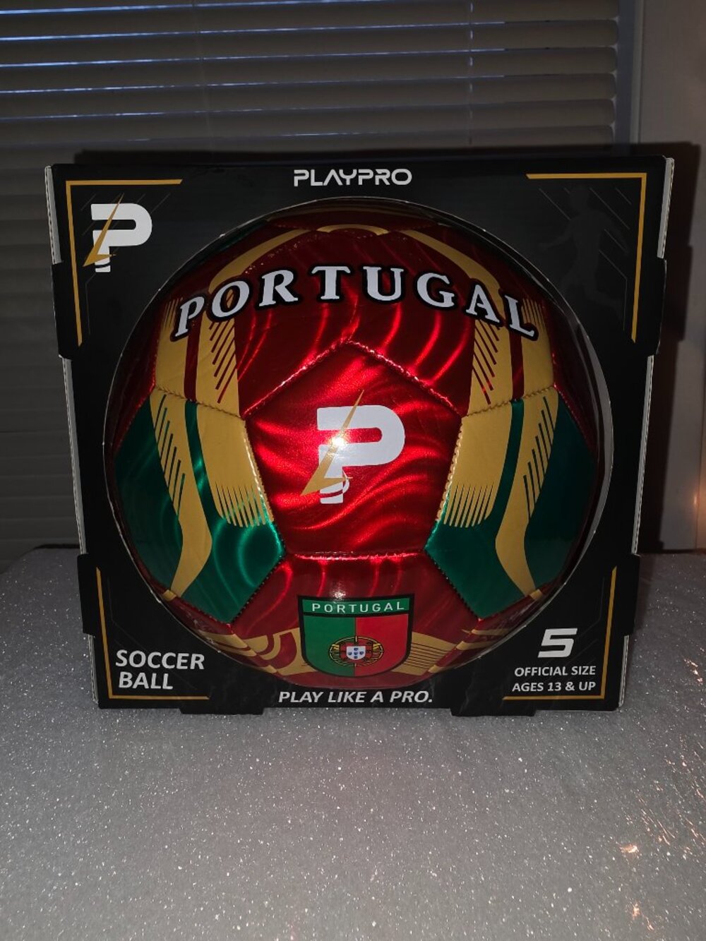 PlayPro Portugal Soccer Ball - Red, Green, Gold